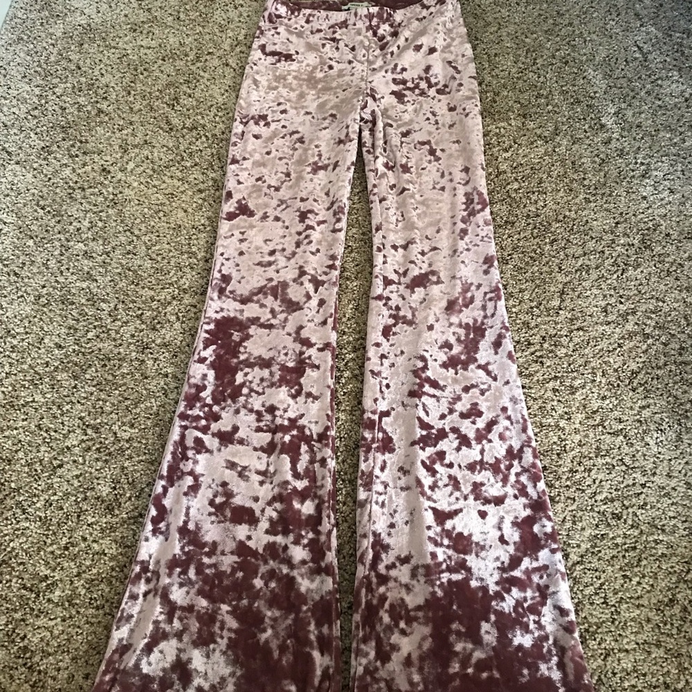Velvet Bellbottom Pants